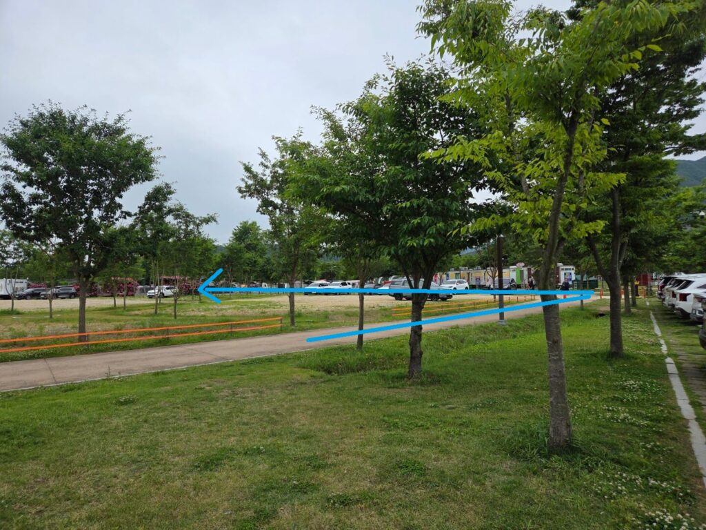 황산공원 캠크닉존 주차팁