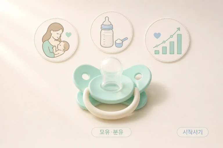 쪽쪽이 사용 시기는 아기마다 다르게 판단해야
